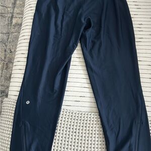 Lululemon Adapted state high rise fleece jogger. navy. sz 8